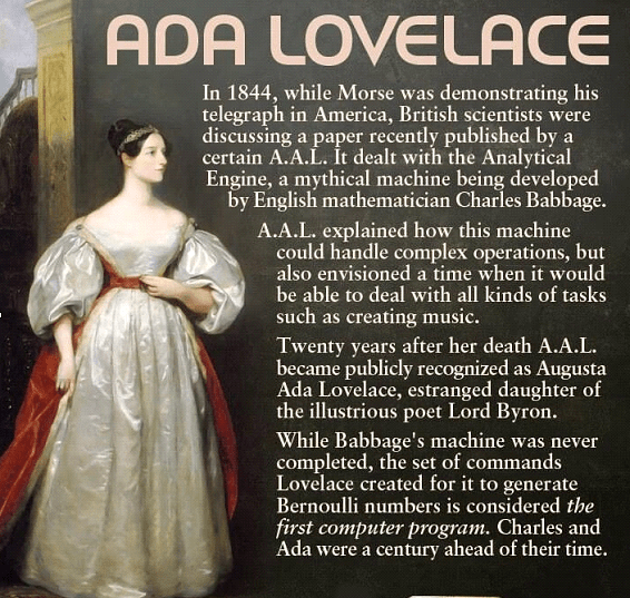 First Computer Programmer: Ada Lovelace Invention in technology